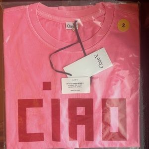 BRAND NEW Clare V CIAO T-Shirt / Size Small / Pink